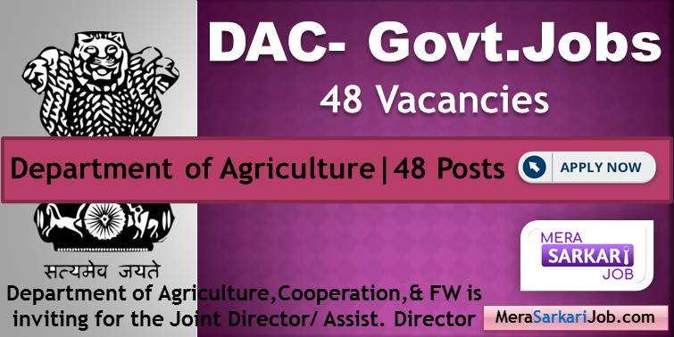 DAC- Govt.Jobs 2020 48 Vacancies