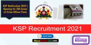 Karnataka State Police Jobs 2022 | 206 Posts | Scene of Crime Officer
