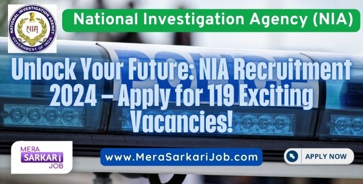 National Investigation Agency NIA Recruitment